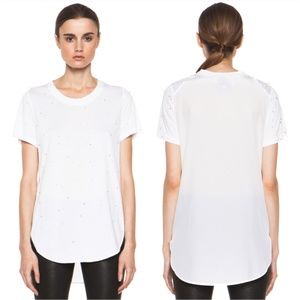 3.1 PHILLIP LIM Pearl Droplet Embellishment Tee